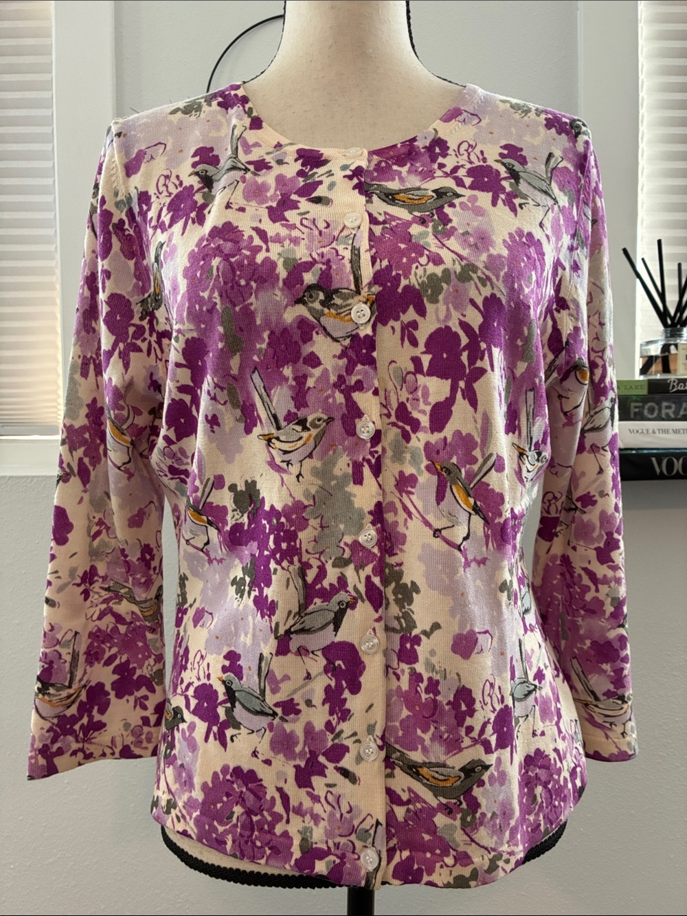 Garnet Hill Merino Wool Cardigan